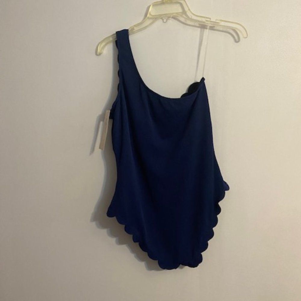 Firpearl  Blue One shoulder One piece swimsuit, size XL